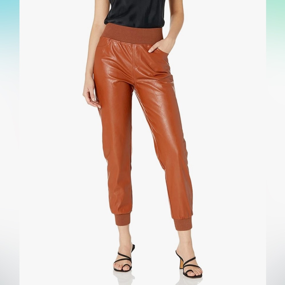 (NWT) KENDALL + KYLIE Vegan Leather Jogger XXS 🤎